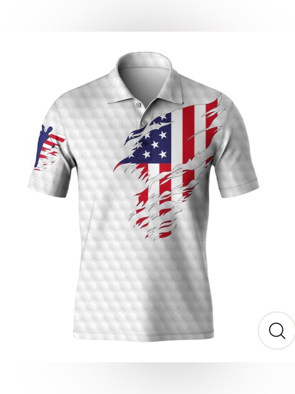 Obnoxious Golf The Patriot Shirt L Tall